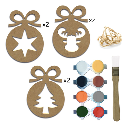 DIY Deco Set Shapes Xmas Balls