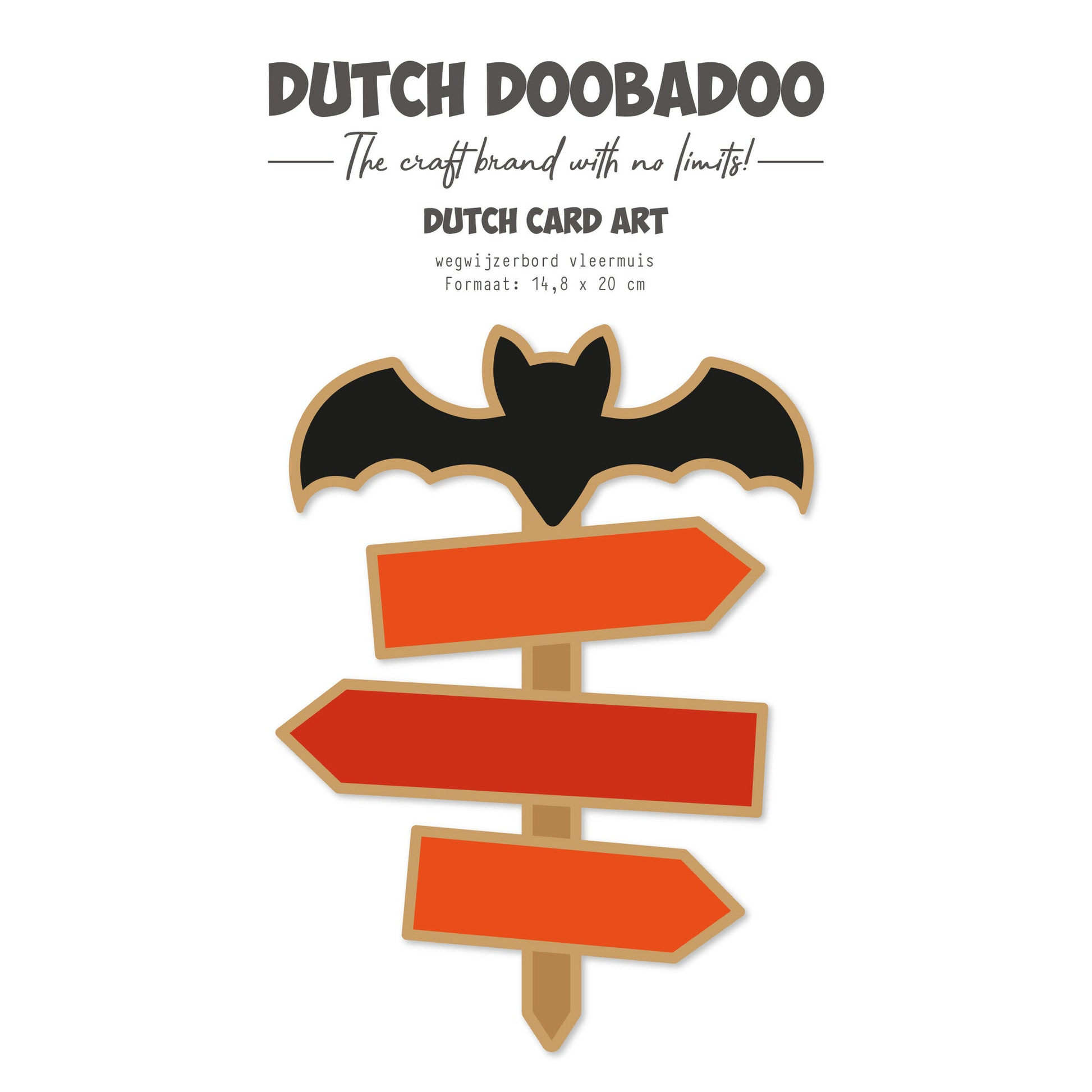 Dutch Card Art A5 Signpost Bat