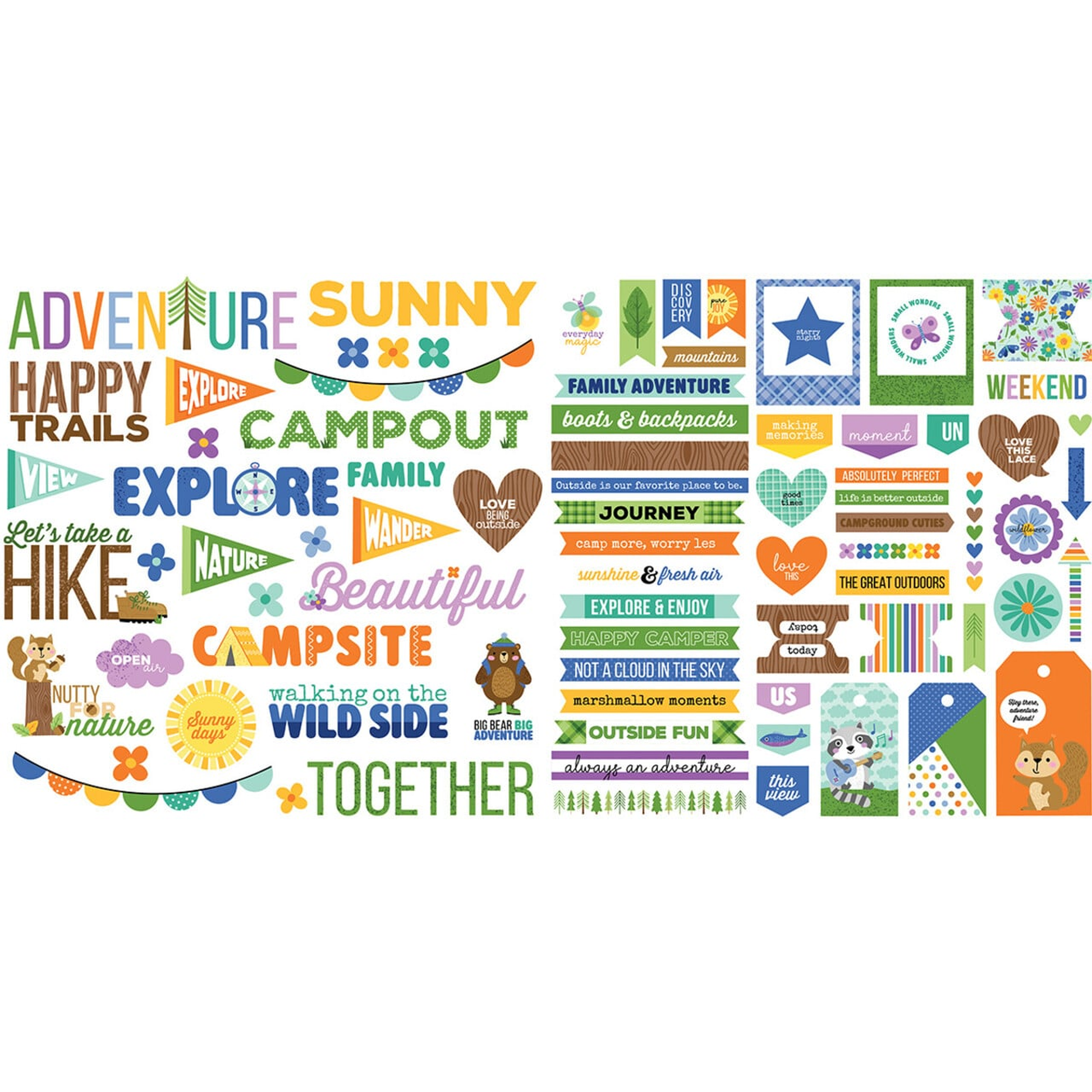 Adventure Awaits Ephemera Words