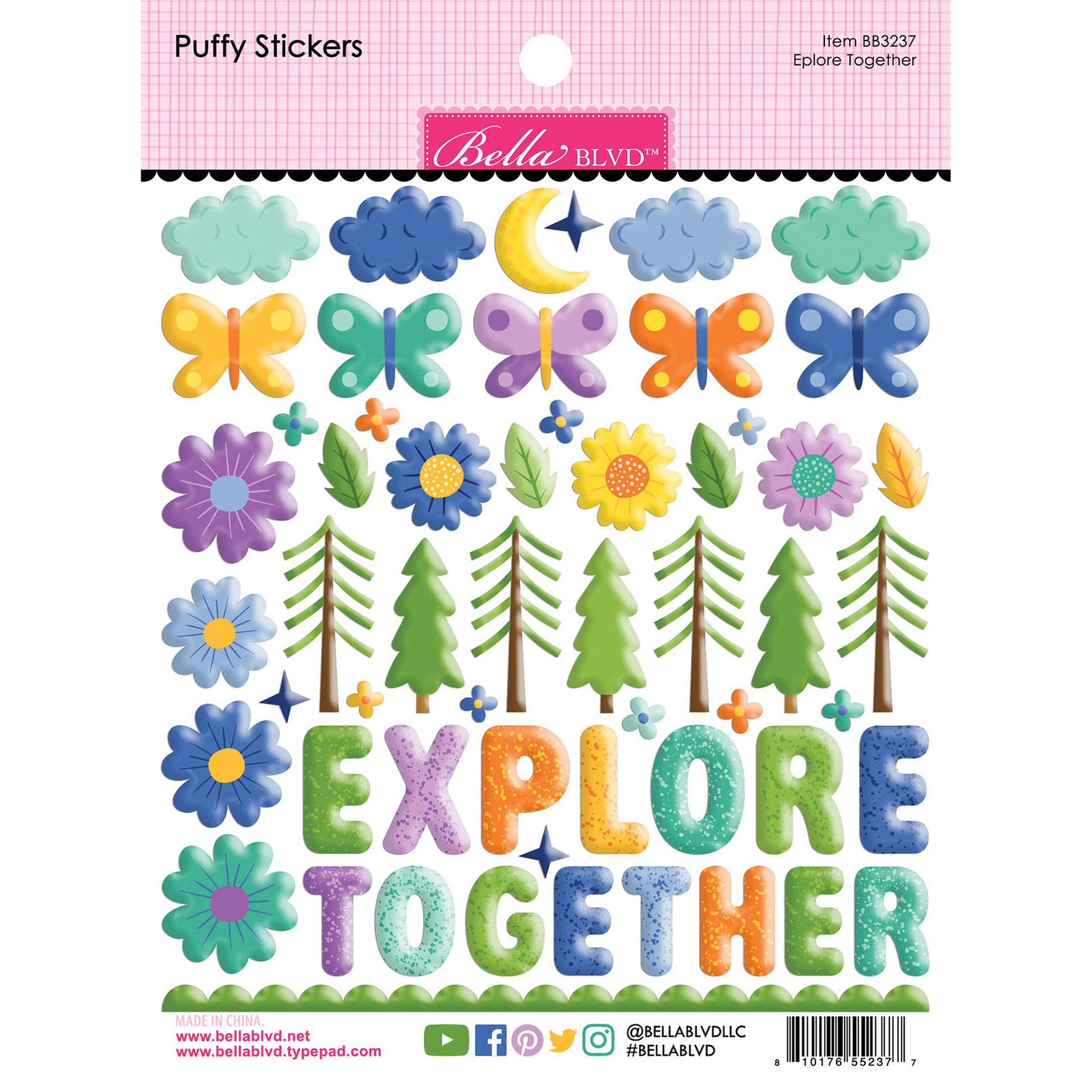 Adventure Awaits Puffy Stickers Explore Together