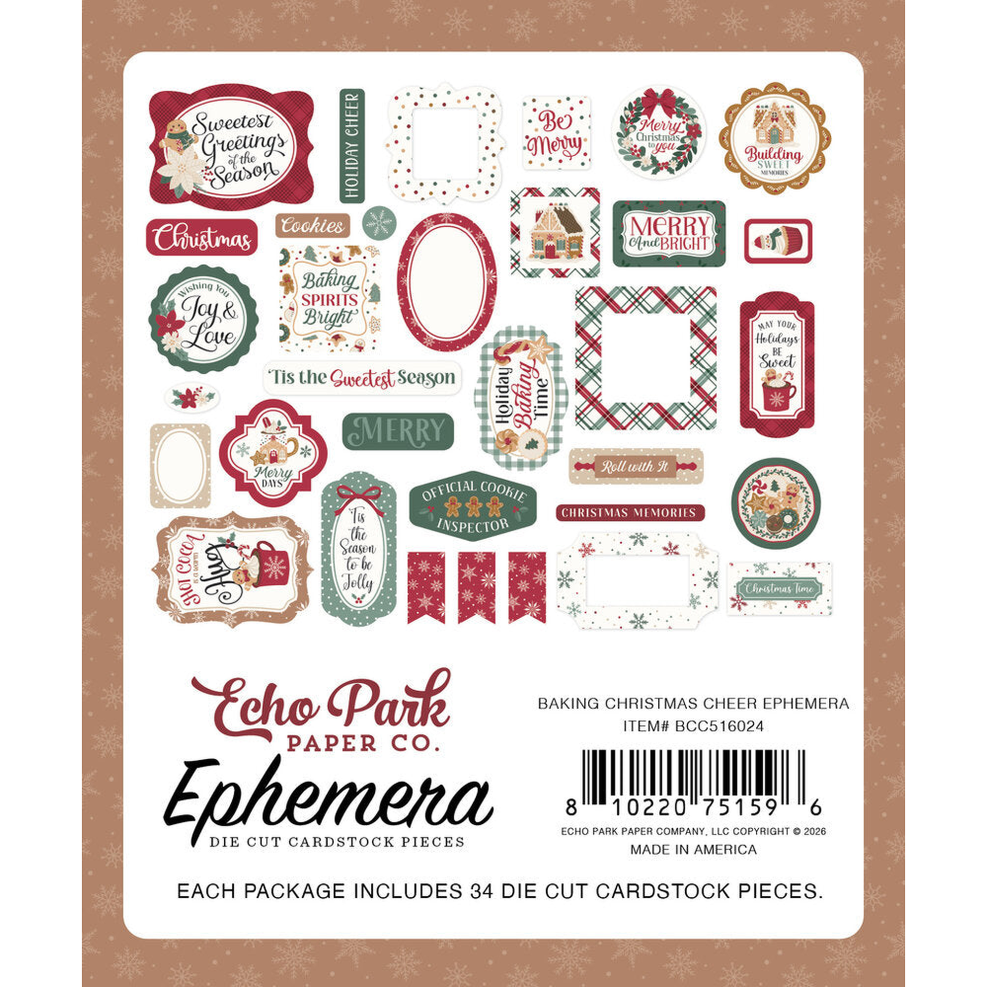 Baking Christmas Cheer Ephemera