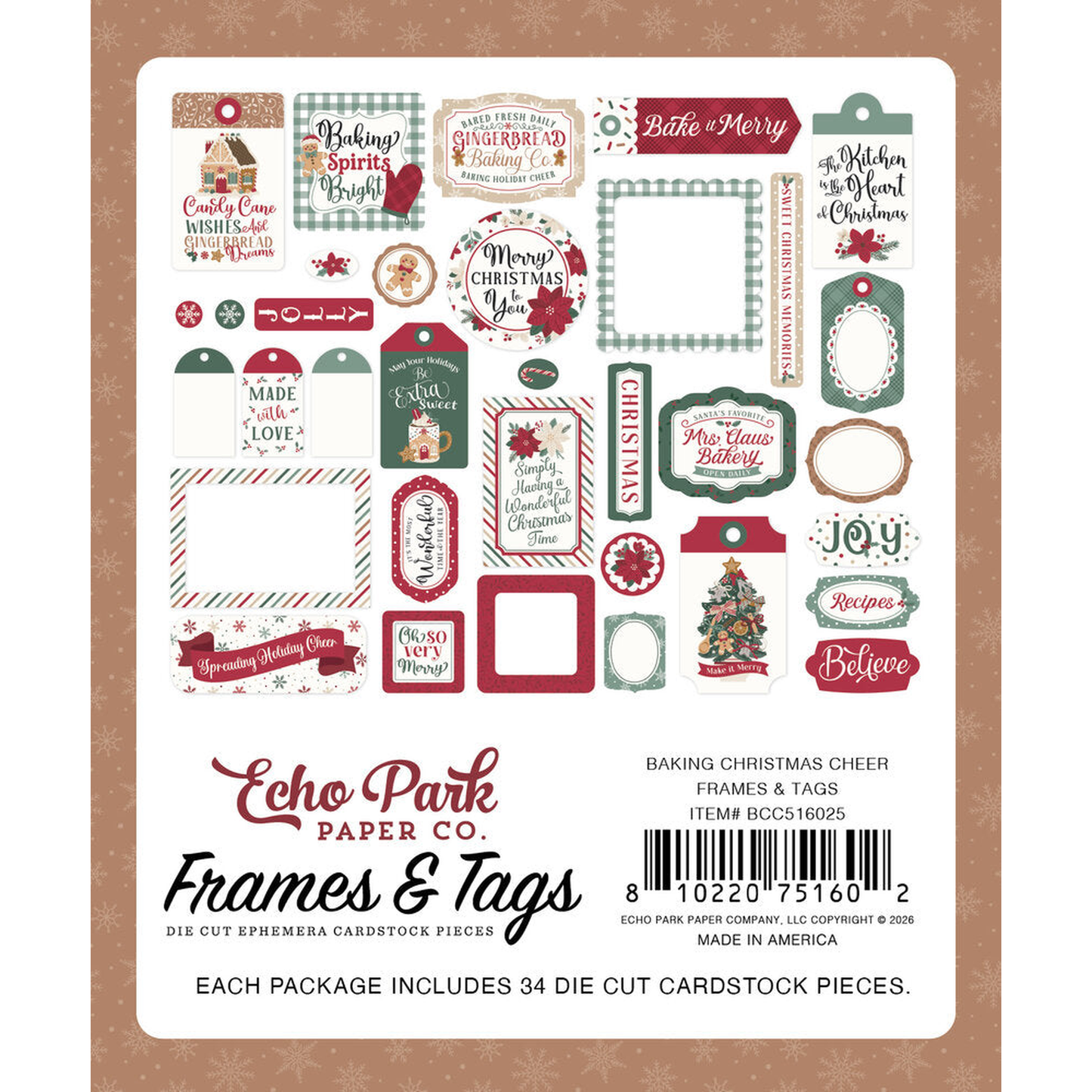 Baking Christmas Cheer Frames & Tags