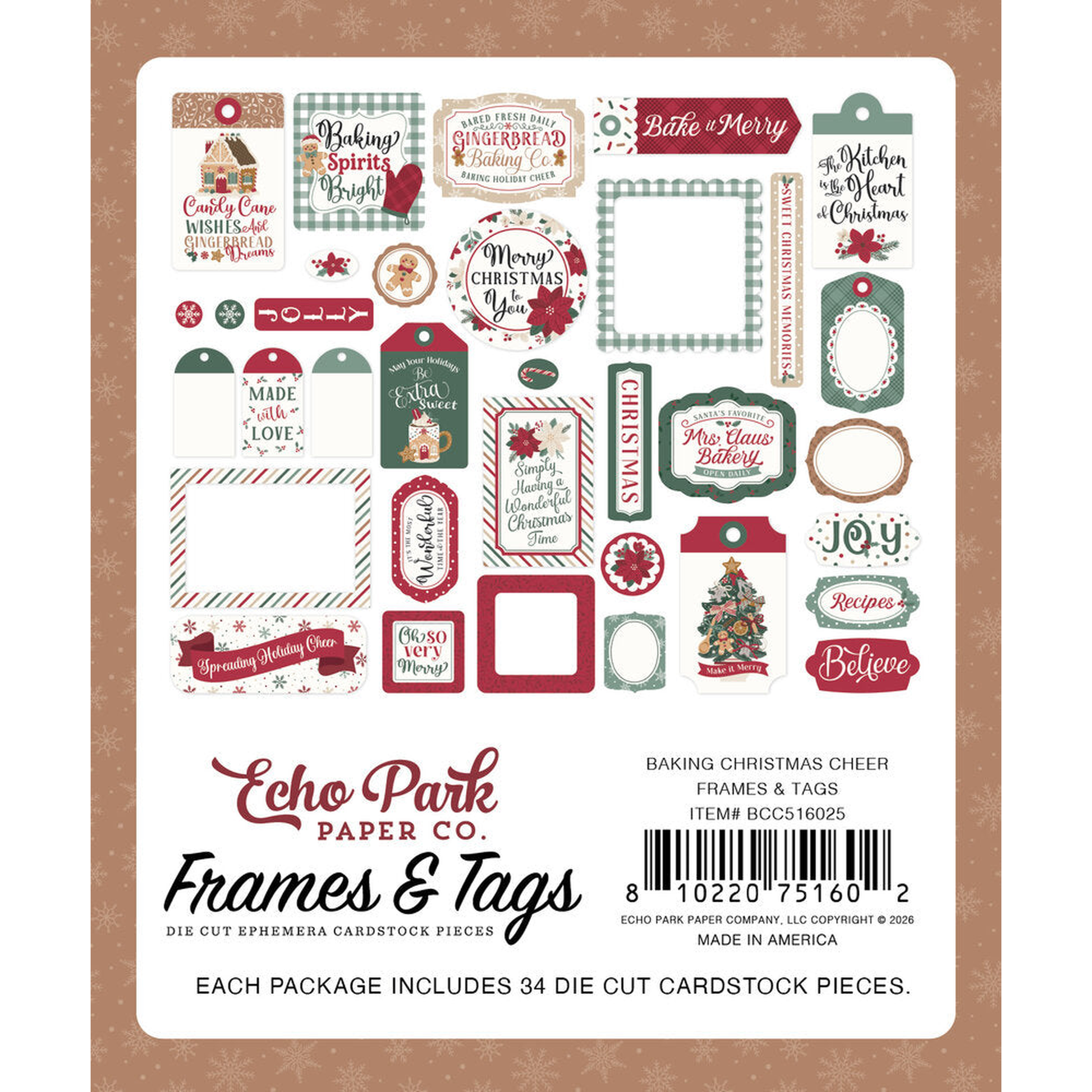 Baking Christmas Cheer Frames & Tags