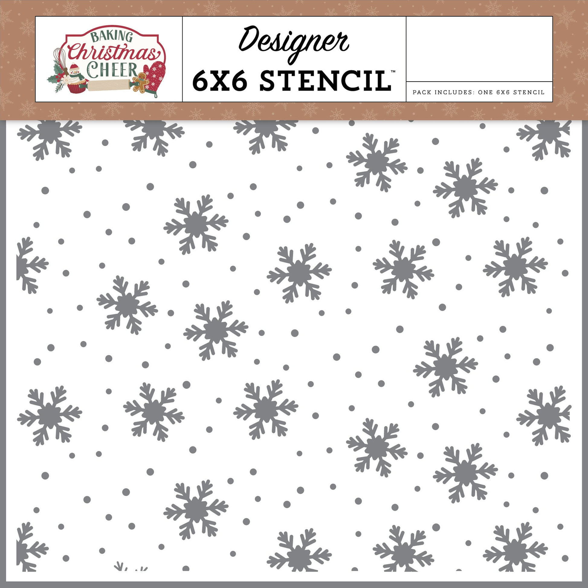 Baking Christmas Cheer Joyful Snowflakes