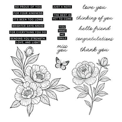 Simon Hurley Bundle Sketched Peonies