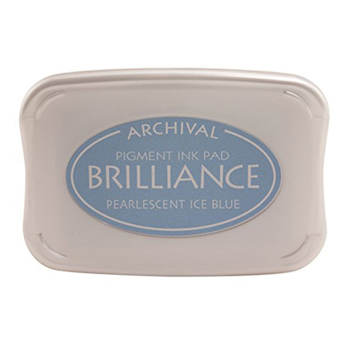 Brilliance Ink Pad Pearlescent Ice Blue