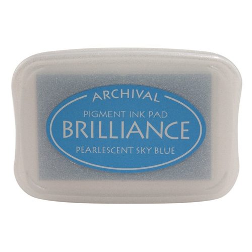 Brilliance Ink Pad Pearlescent Sky Blue
