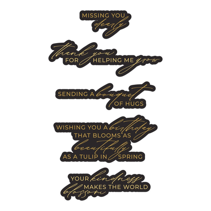 Yana's Tulips - Bouquet of Hugs Sentiments