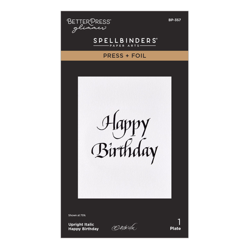 Upright Italic Everyday Sentiments - Happy Birthday