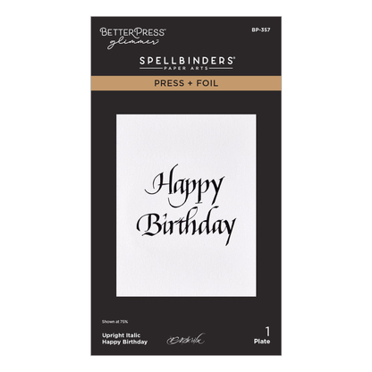 Upright Italic Everyday Sentiments - Happy Birthday