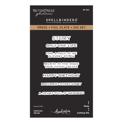Buttons & Keepsakes Heirloom Words