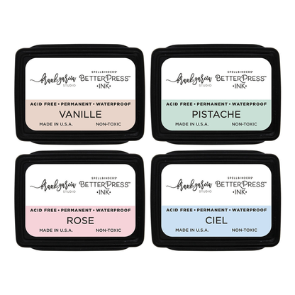 Buttons & Keepsakes BetterPress Ink Mini Set Blushing Macarons