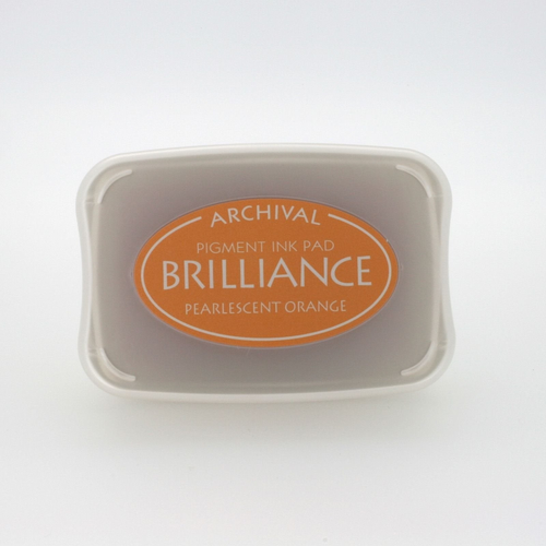 Brilliance Ink Pad Pearlescent Orange