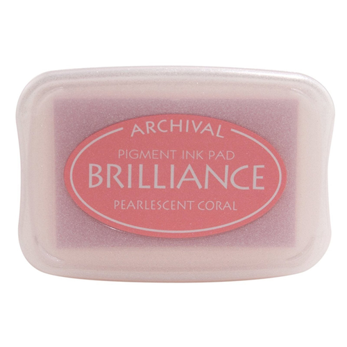 Brilliance Ink Pad Pearlescent Coral