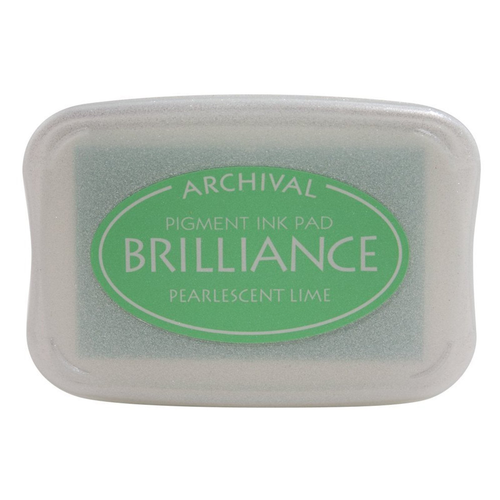 Brilliance Ink Pad Pearlescent Lime