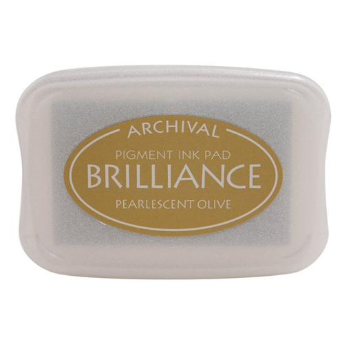 Brilliance Ink Pad Pearlescent Olive