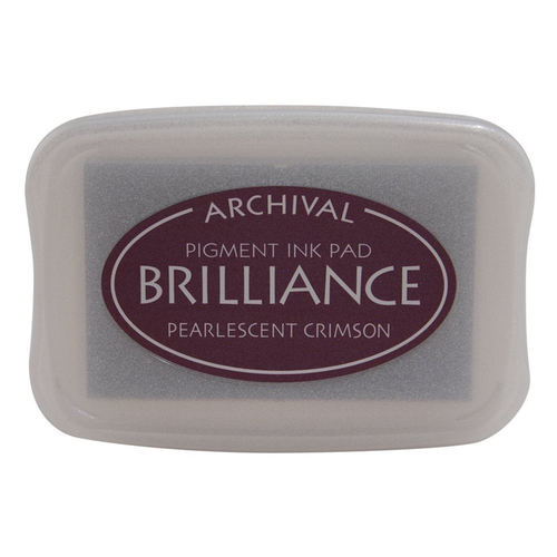 Brilliance Ink Pad Pearlescent Crimson