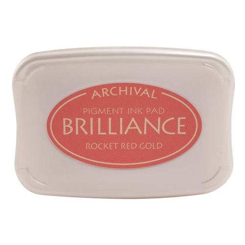 Brilliance Ink Pad Rocket Red Gold
