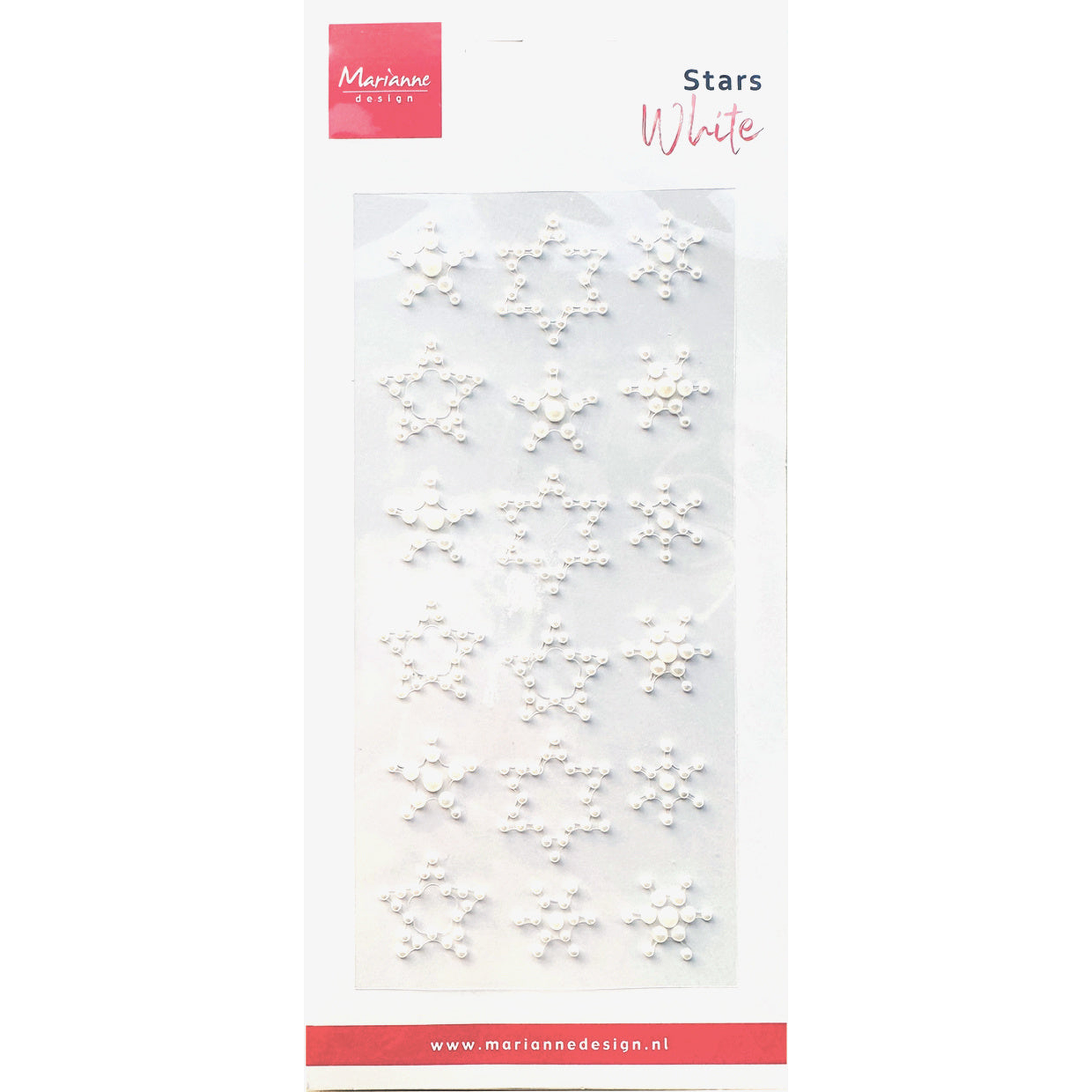 Stars Pearls White