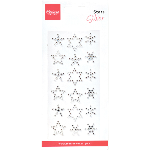 Stars Rhinestones Silver