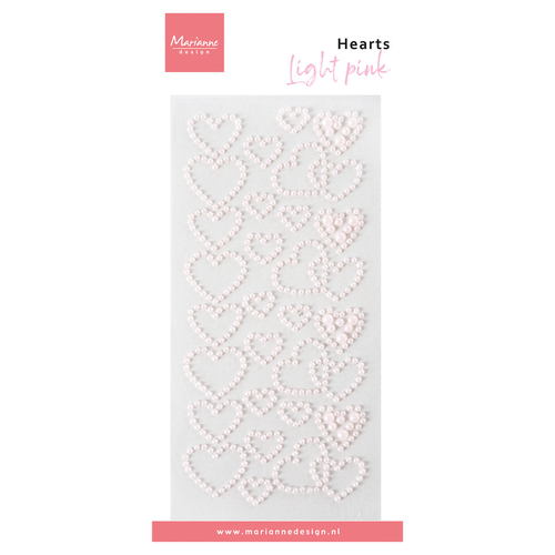 Hearts Pearls Light Pink