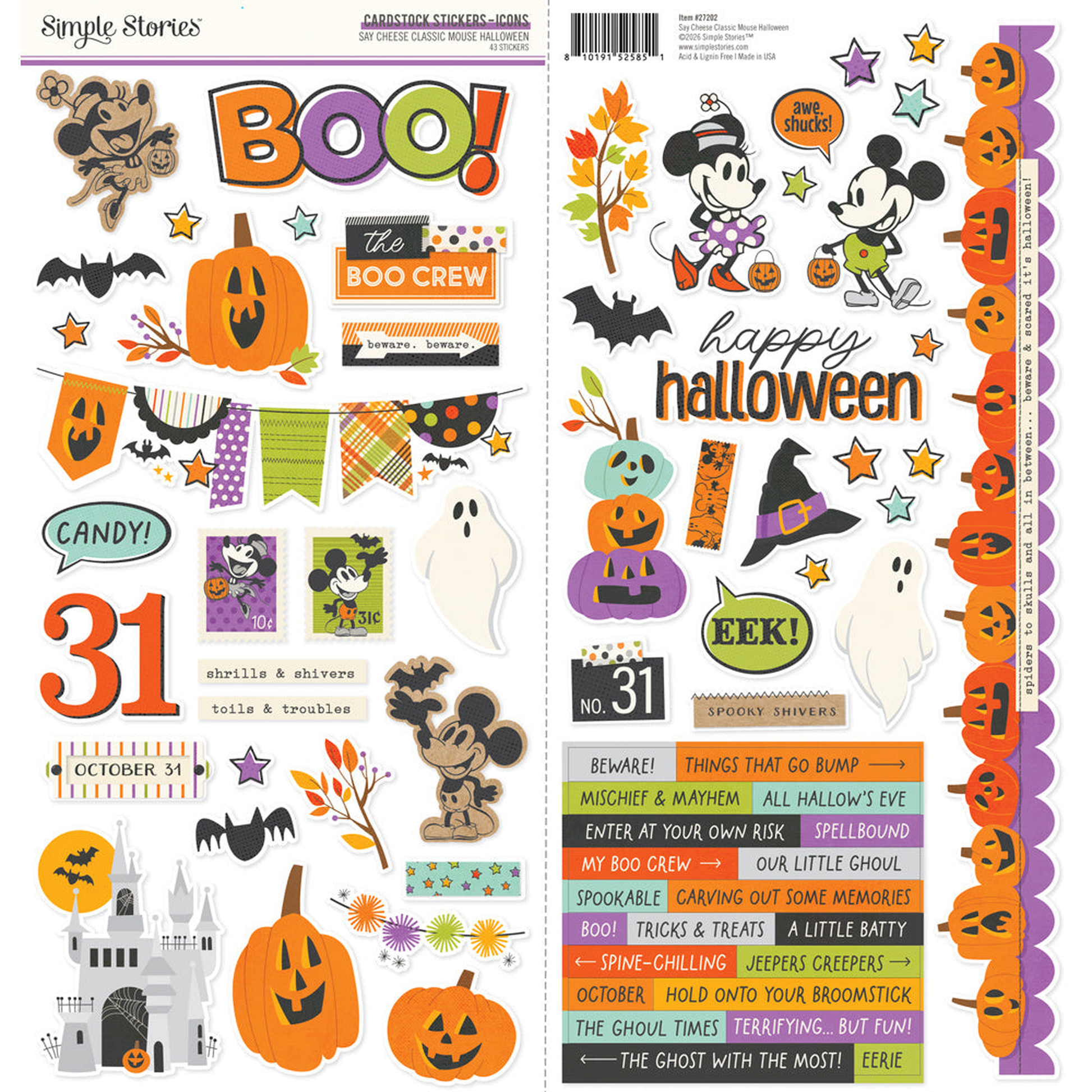 Say Cheese Classic Mouse Halloween Icons