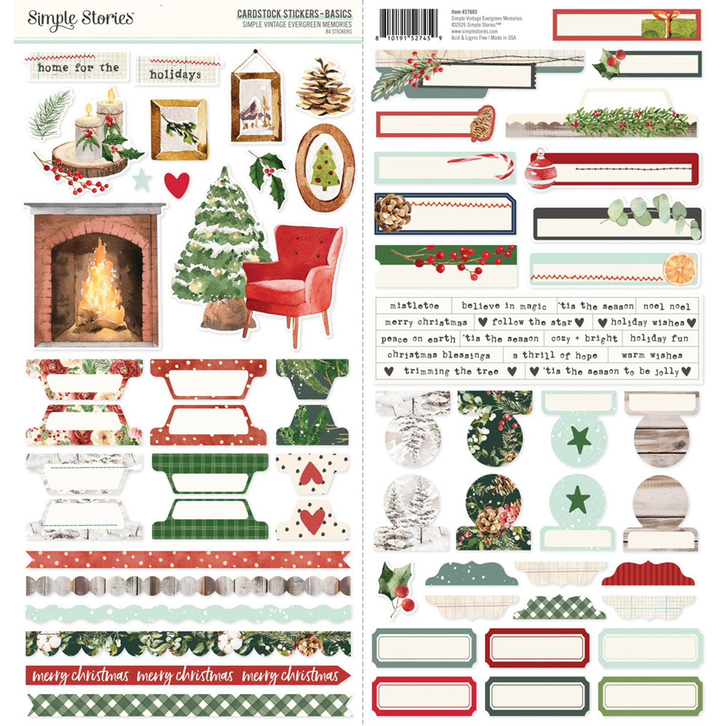 Simple Vintage Evergreen Memories Basics