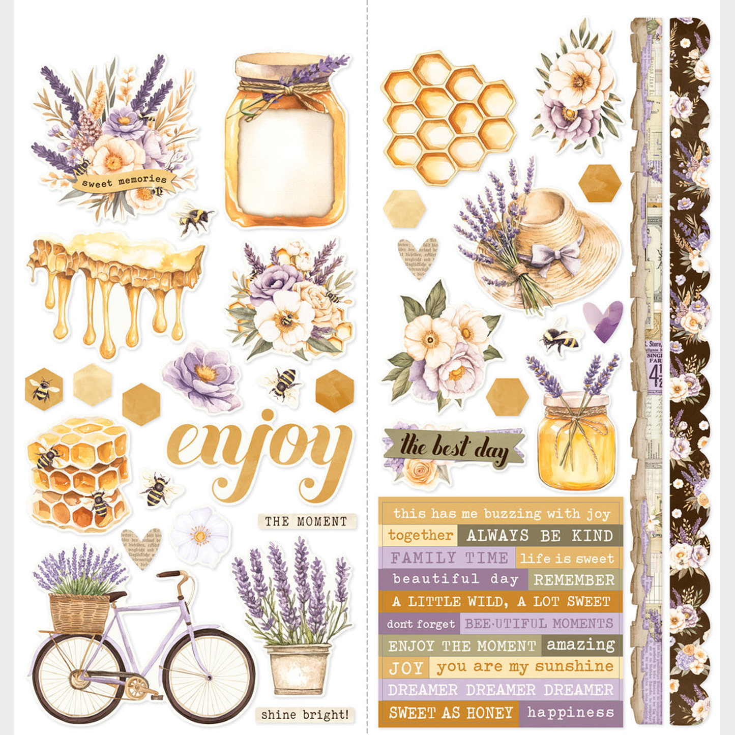 Simple Vintage Lavender Fields