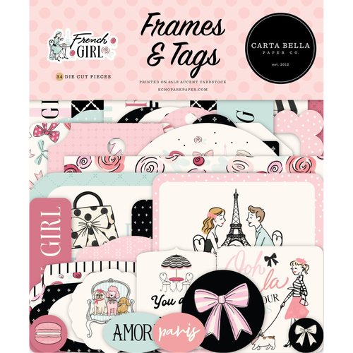 French Girl Frames & Tags