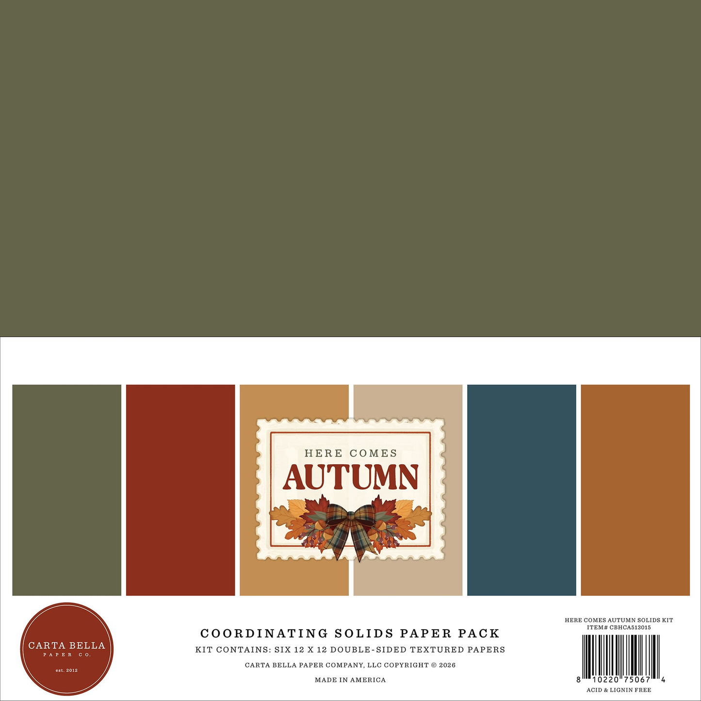Here Comes Autumn Coordination Solids Paper Pack