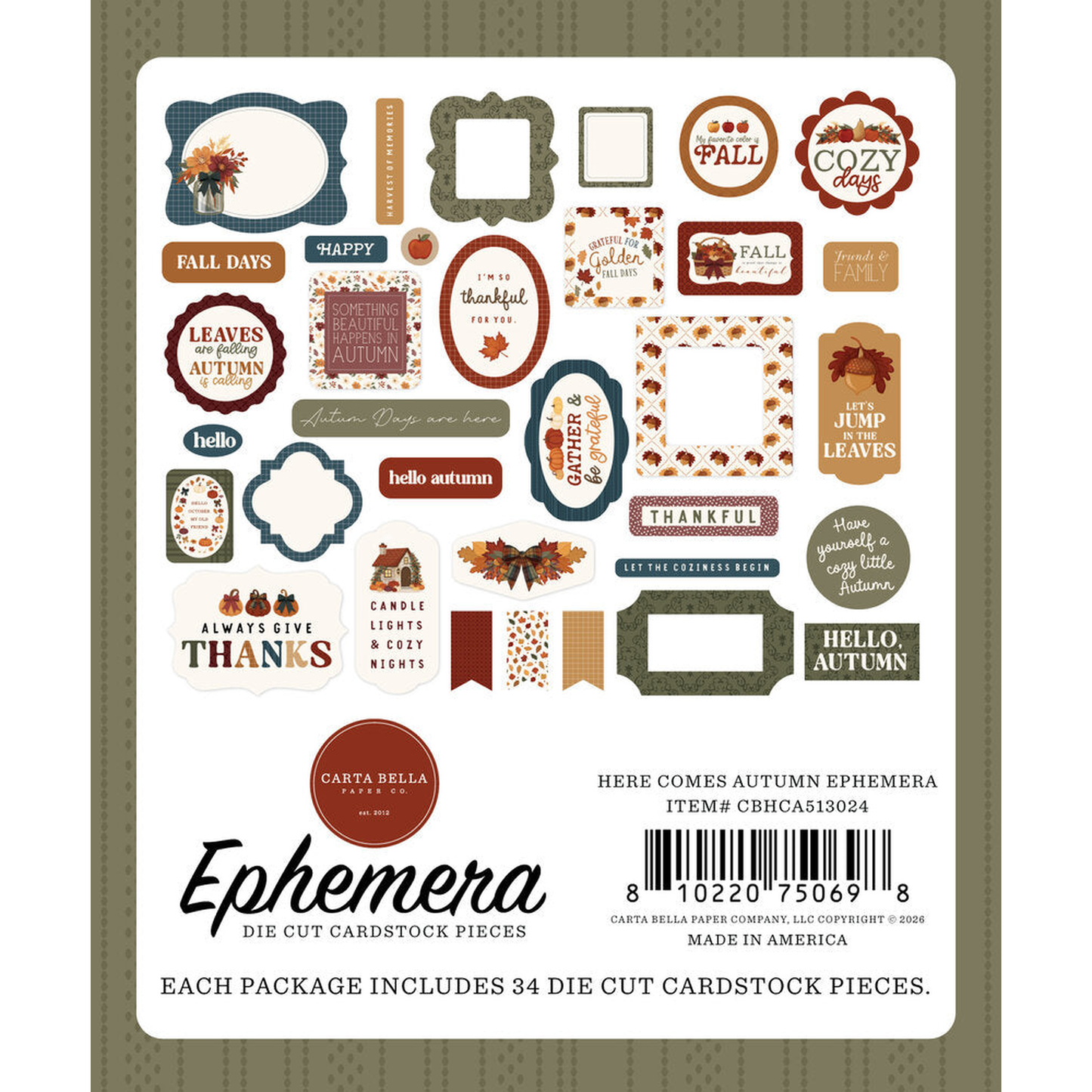 Here Comes Autumn Ephemera
