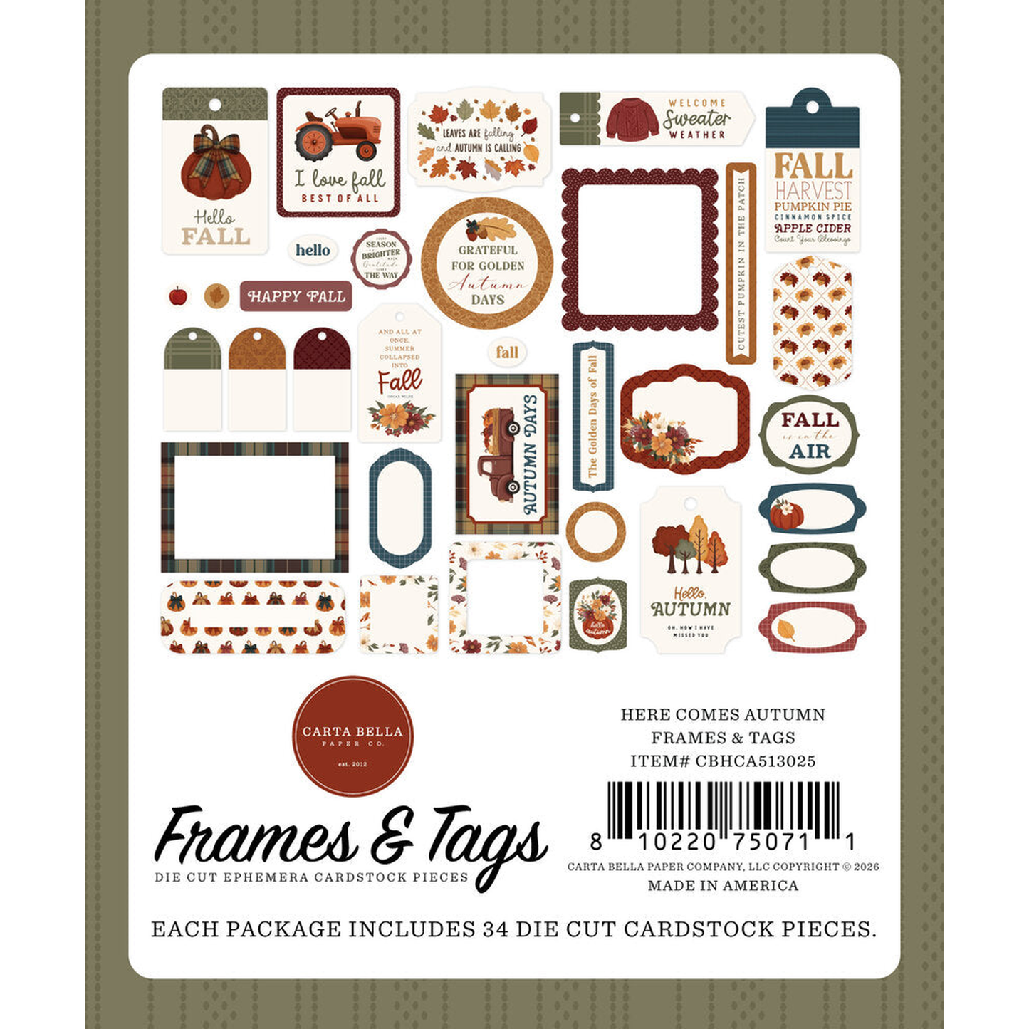Here Comes Autumn Frames & Tags