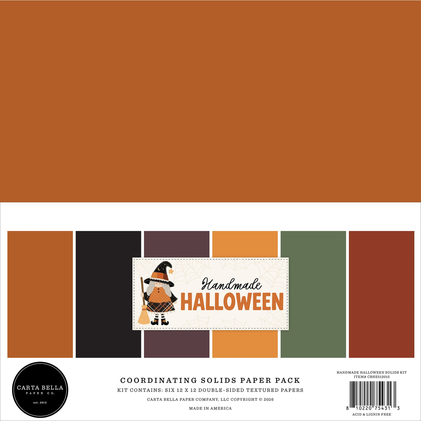 Handmade Halloween Coordination Solids Paper Pack