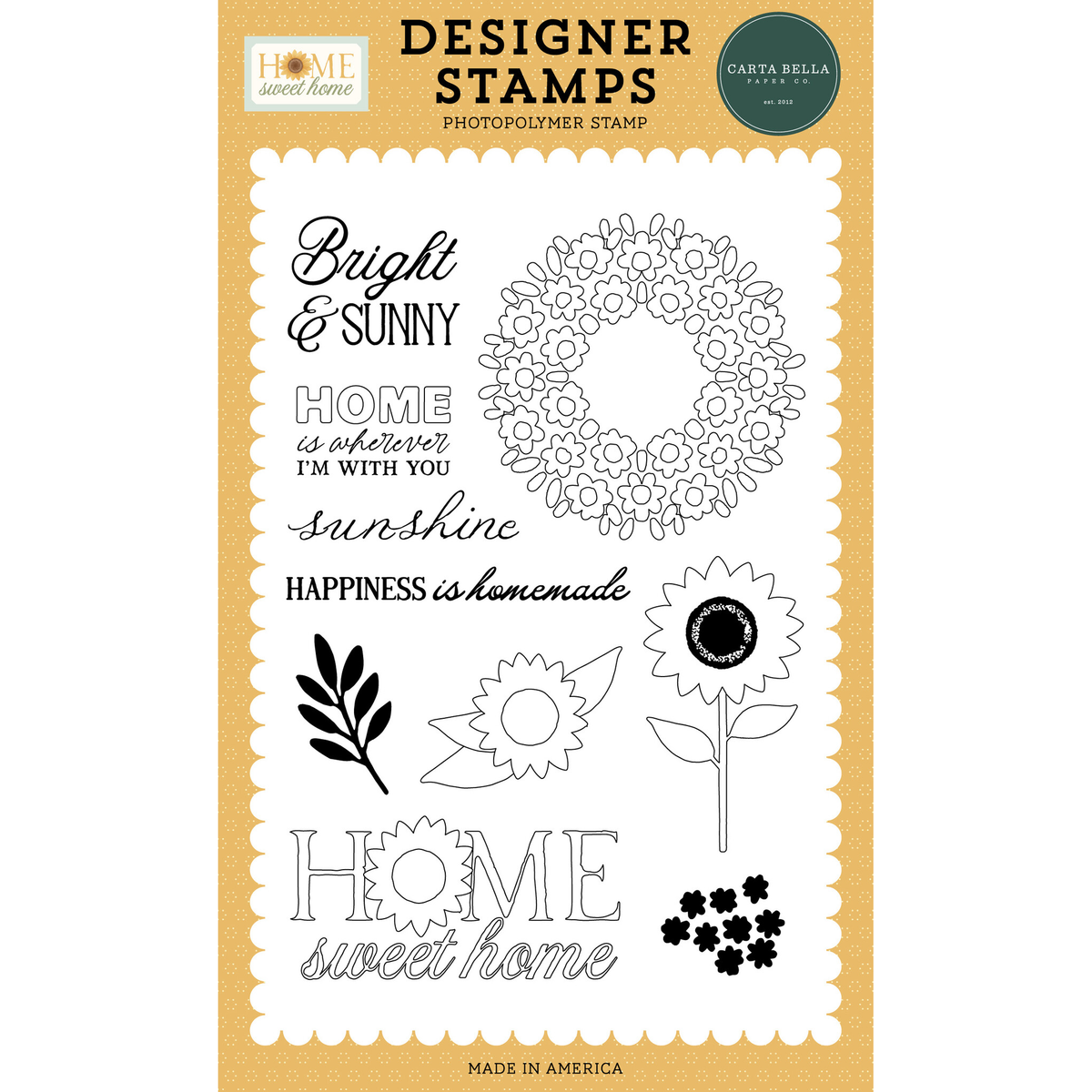 Home Sweet Home Floral Wreath