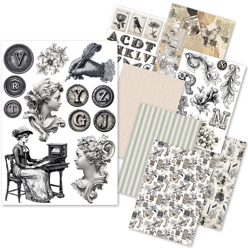 Typographic Rice Paper Mixed