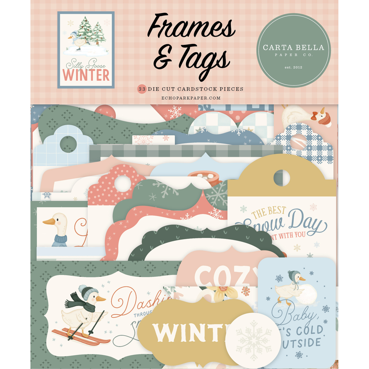Silly Goose Winter Frames & Tags