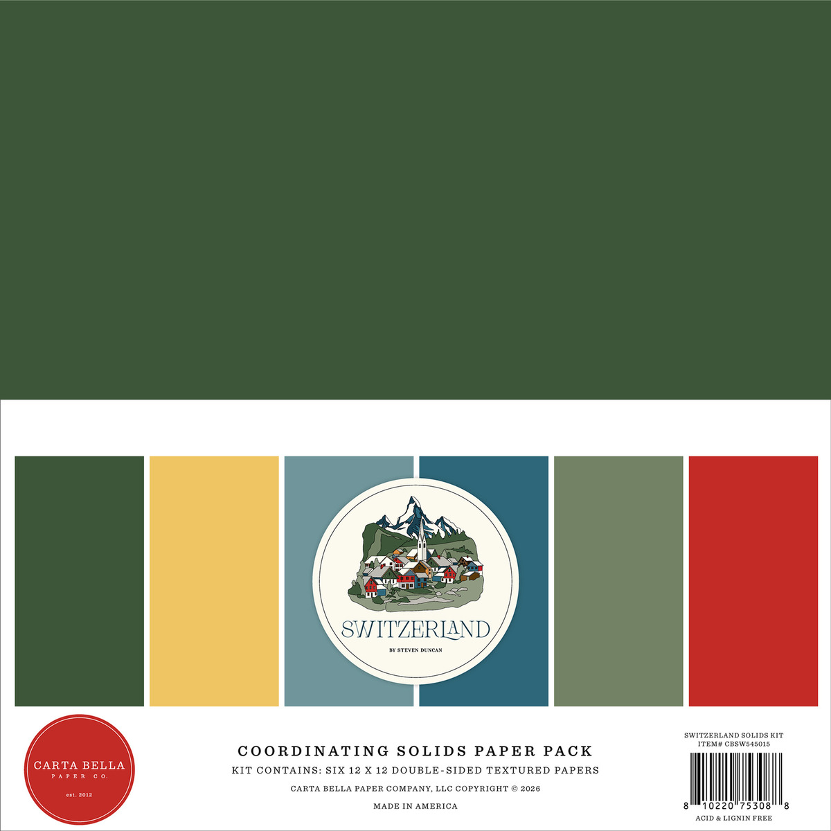 Switzerland Coordination Solids Paper Pack