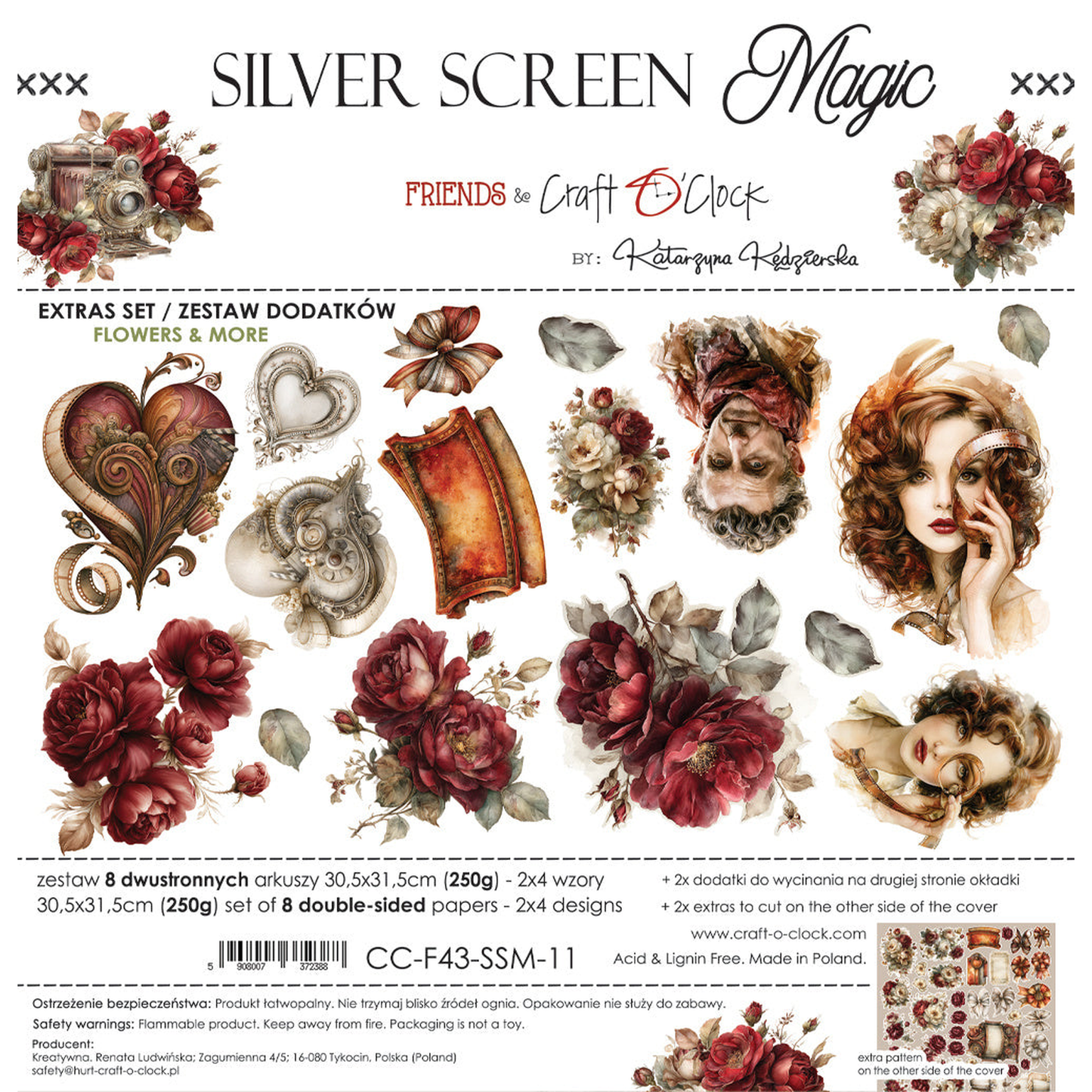 Silver Screen Magic Extras Set Flowers & More