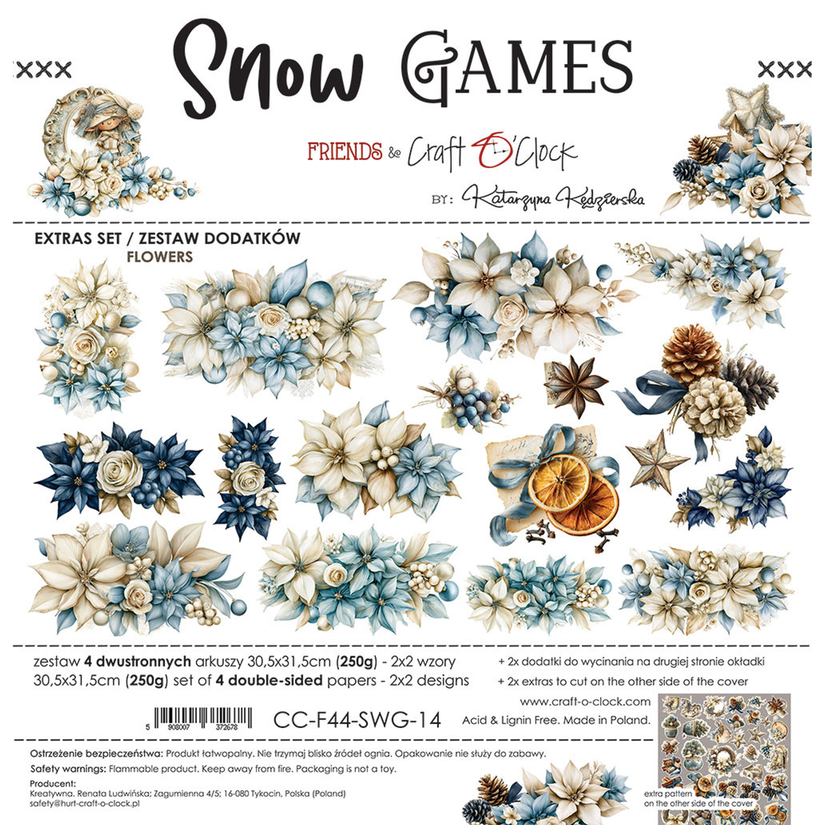 Snow Games Extras Set Flowers