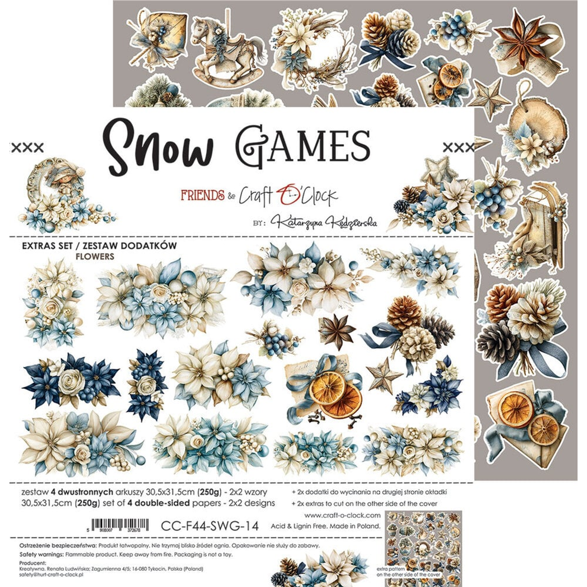 Snow Games Extras Set Flowers