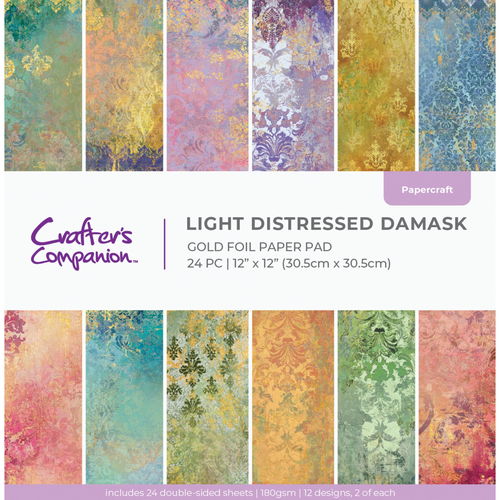Light Distressed Damask