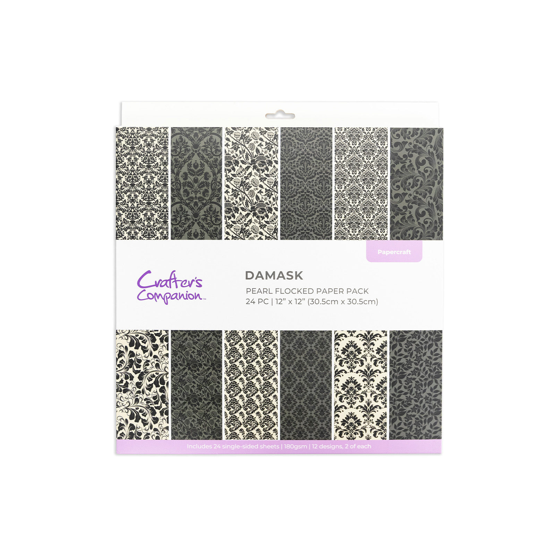Flocked Damask