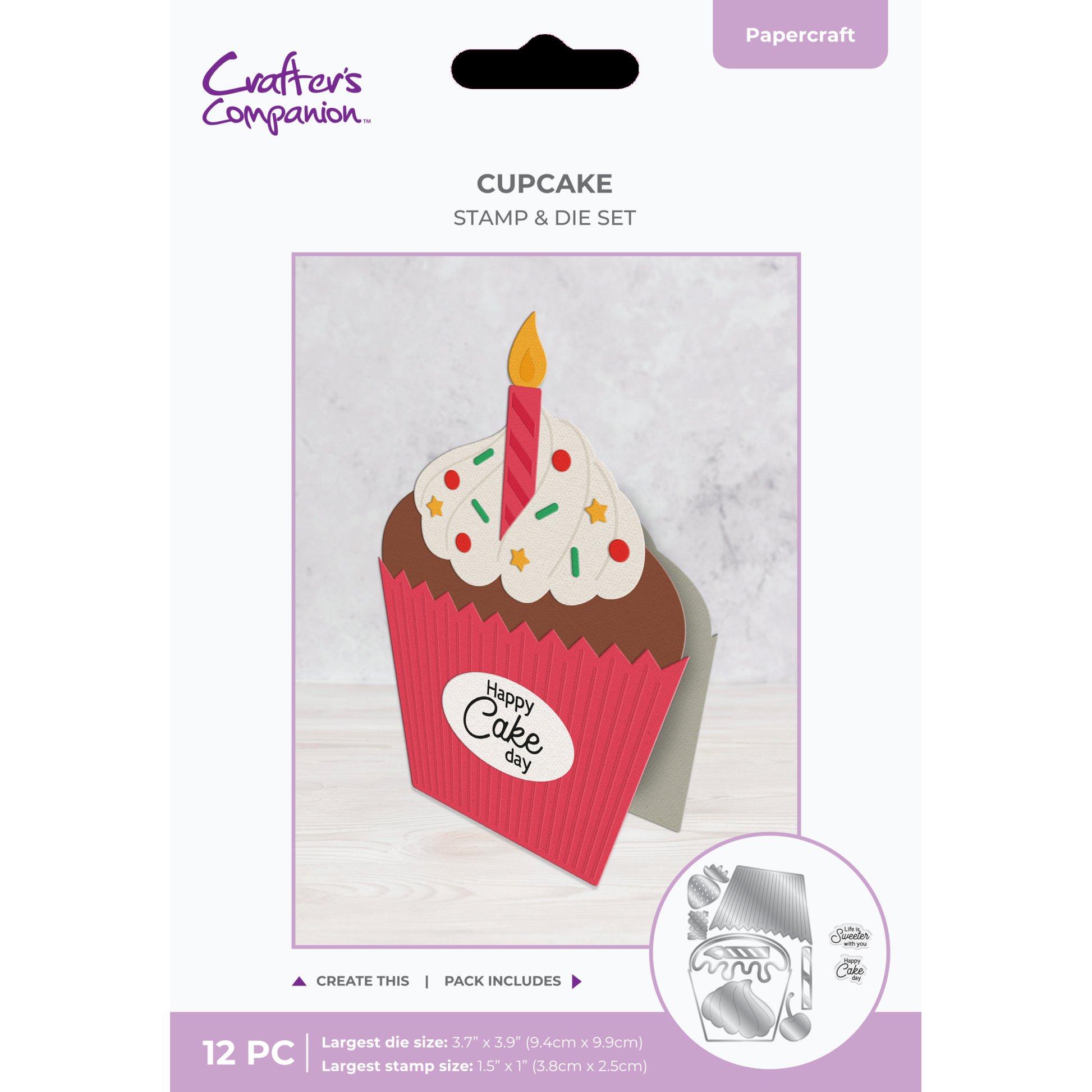 Shaped Card Bases - Cupcake