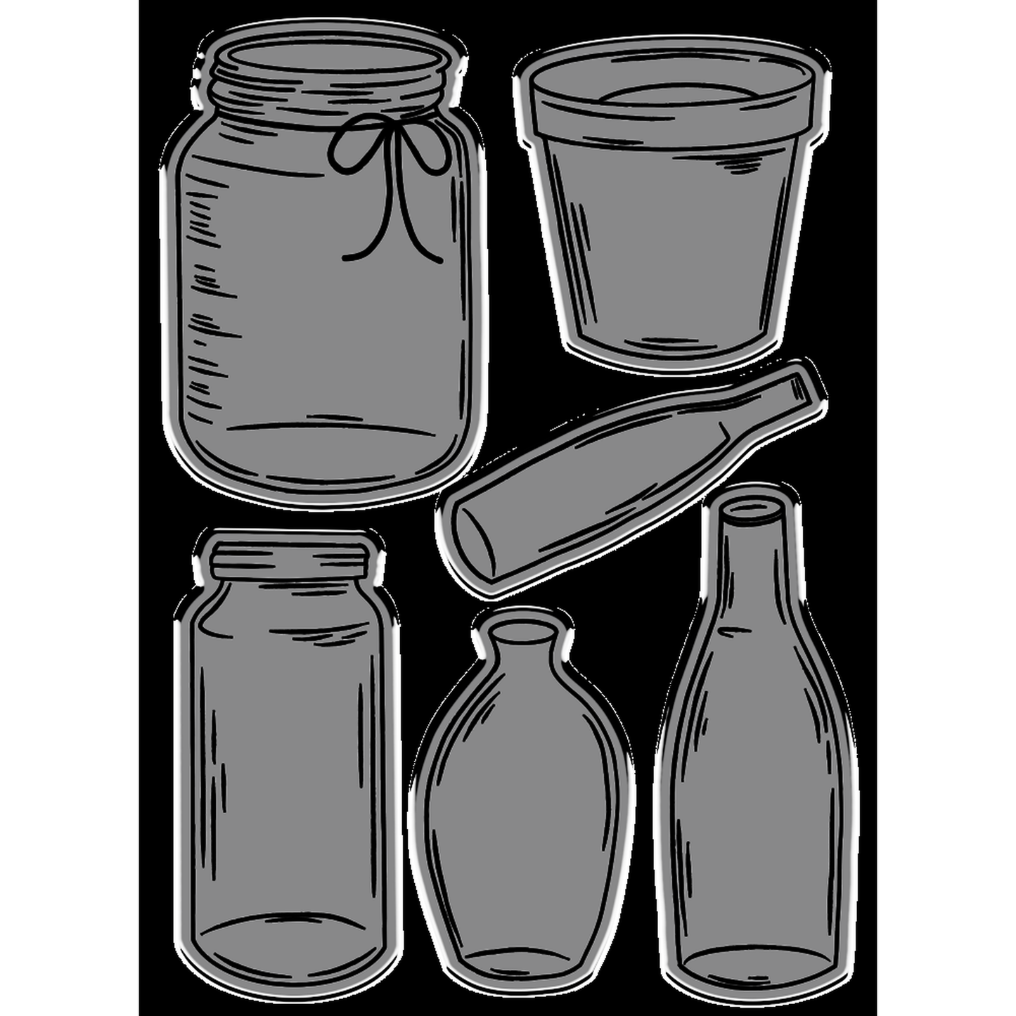 Flower Press - Jars, Bottles & Vases