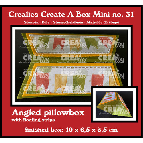 Create A Box No. 31 Angled Pillowbox Mini with Floating Strips Mini