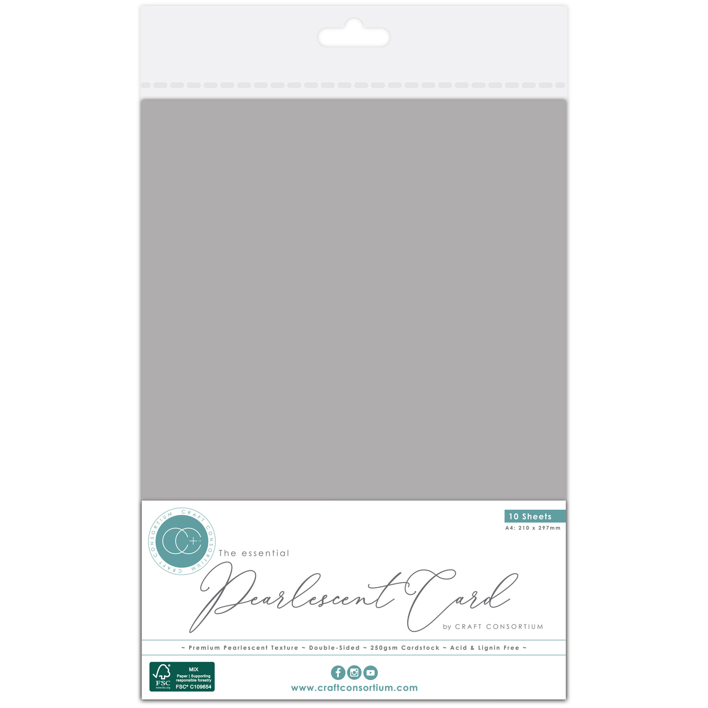 The Essentials Pearlescent Card Silver