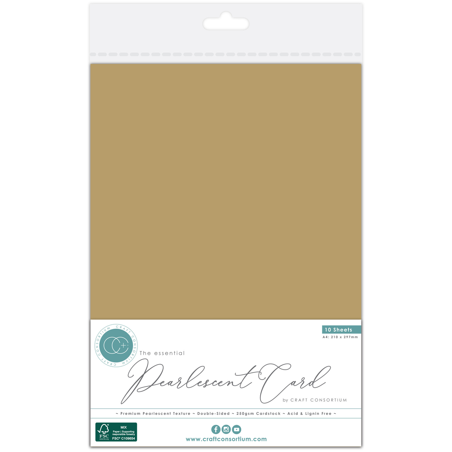 The Essentials Pearlescent Card Gold