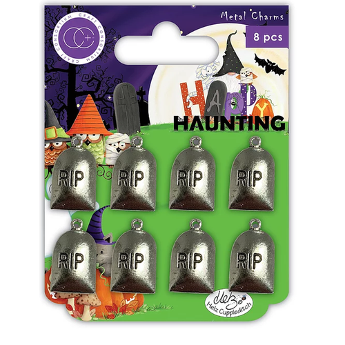Happy Haunting Metal Charms Graves