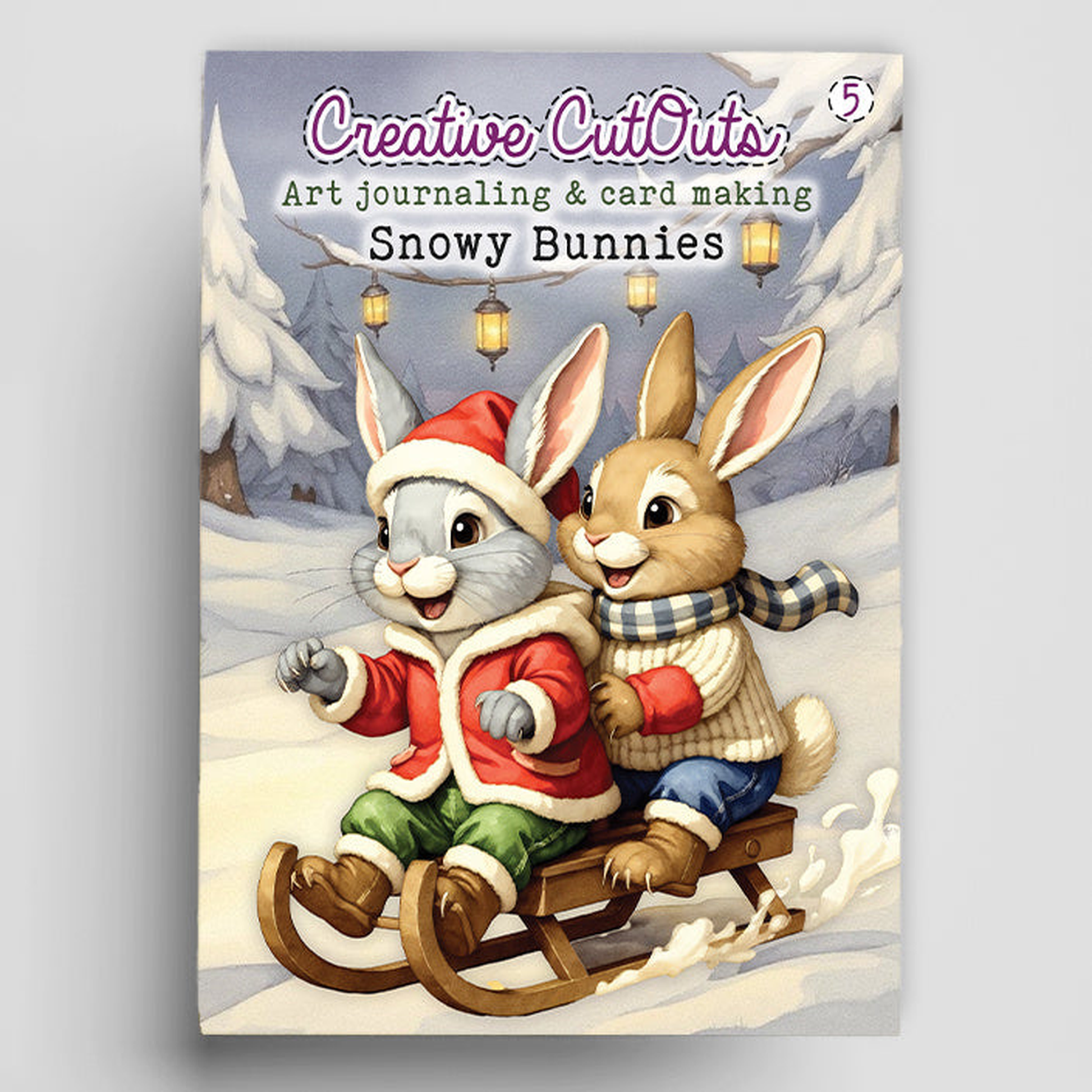 Snowy Bunnies Book Creative CutOuts