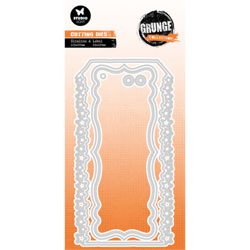 Slimline & Label Star Grunge